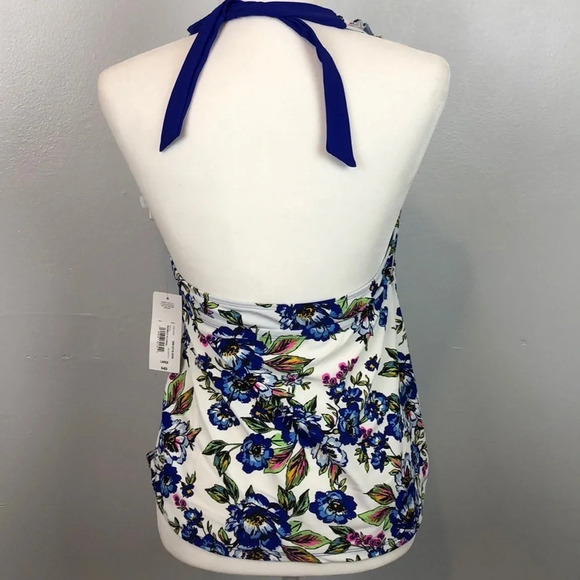 A.N.A Floral Print Halter Swimsuit Top - Picture 2 of 4
